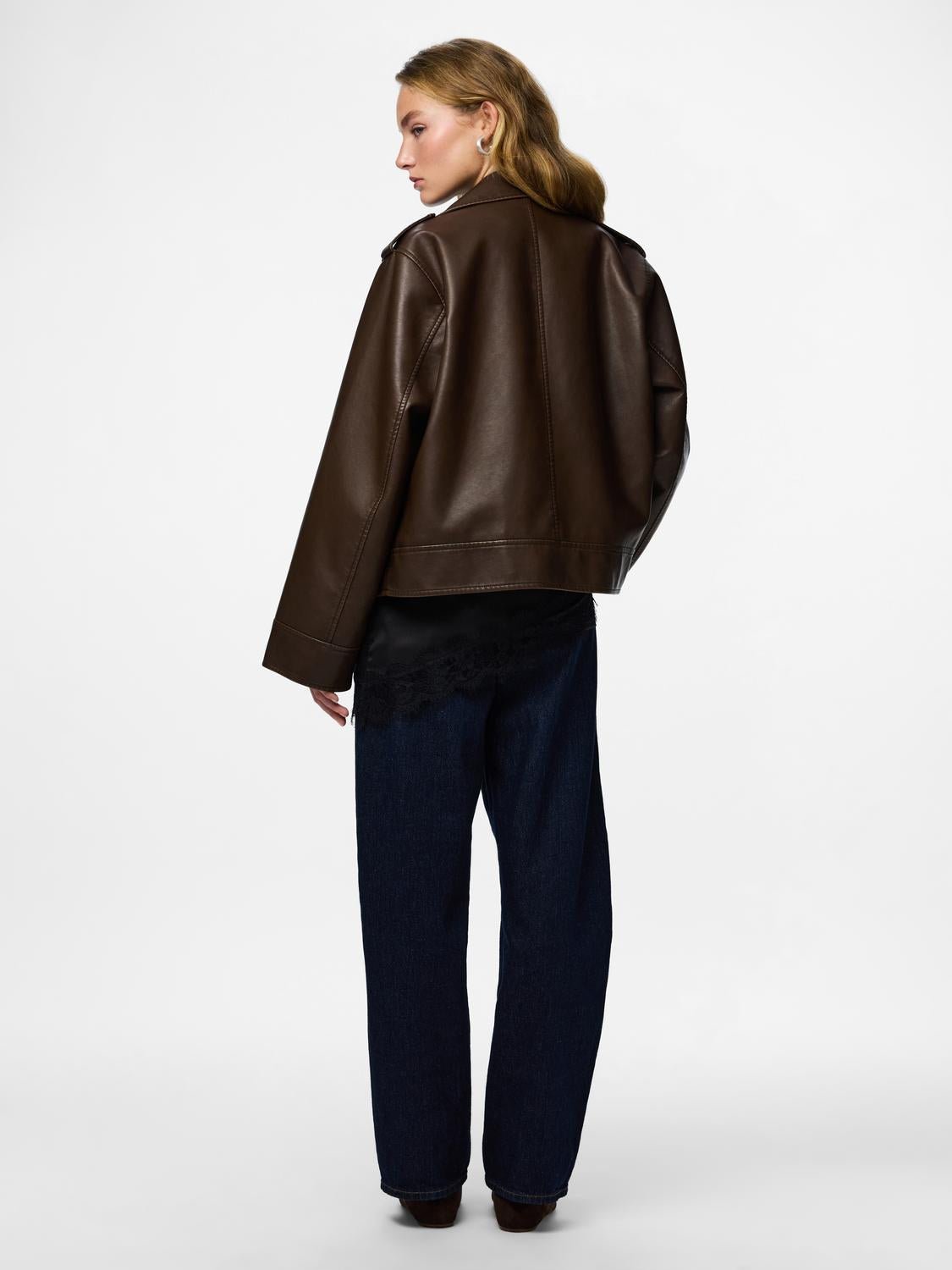 PCJOSIE Biker - Hot Fudge - VERO MODA & VILA Bergvik